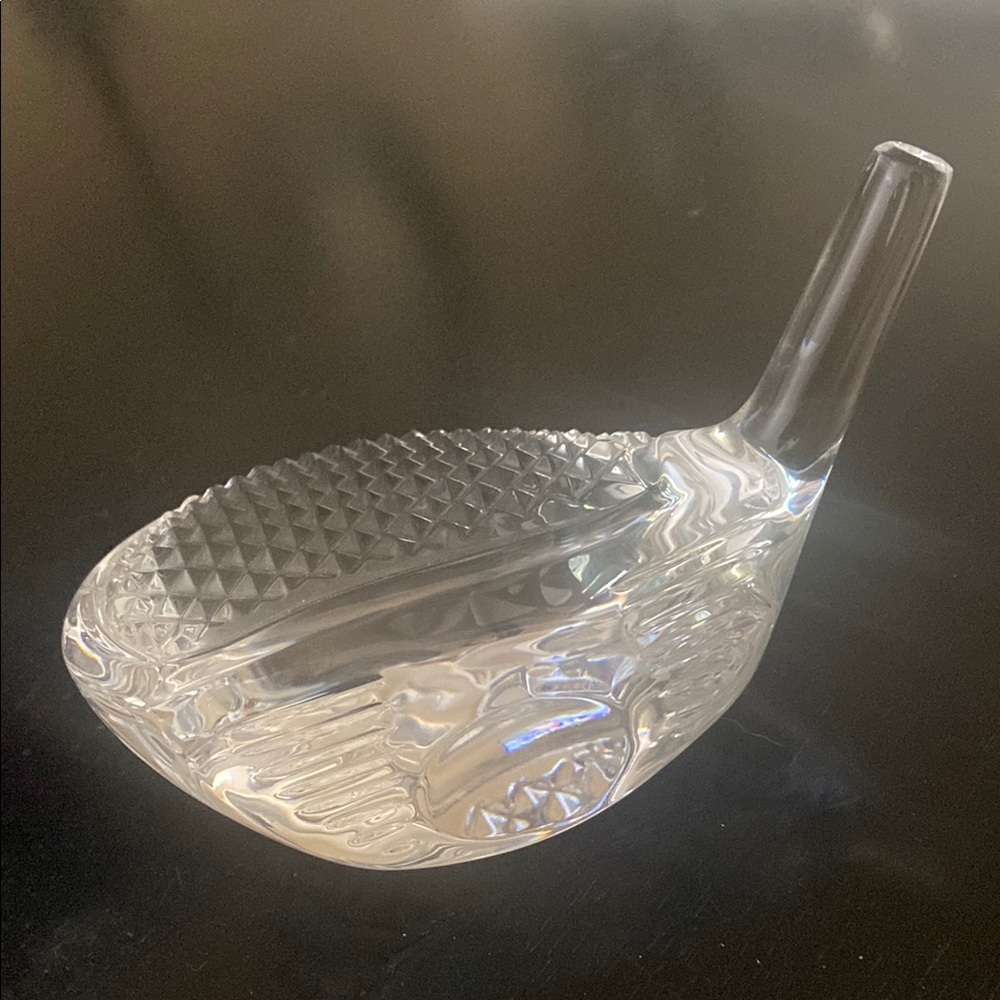 Waterford Golf Driver Head Lead Crystal Paperweight or Decorative Item